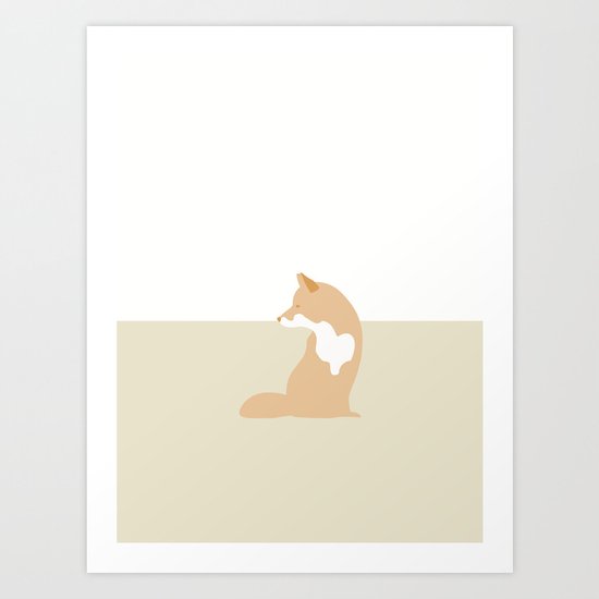RØD RÆV Art Print