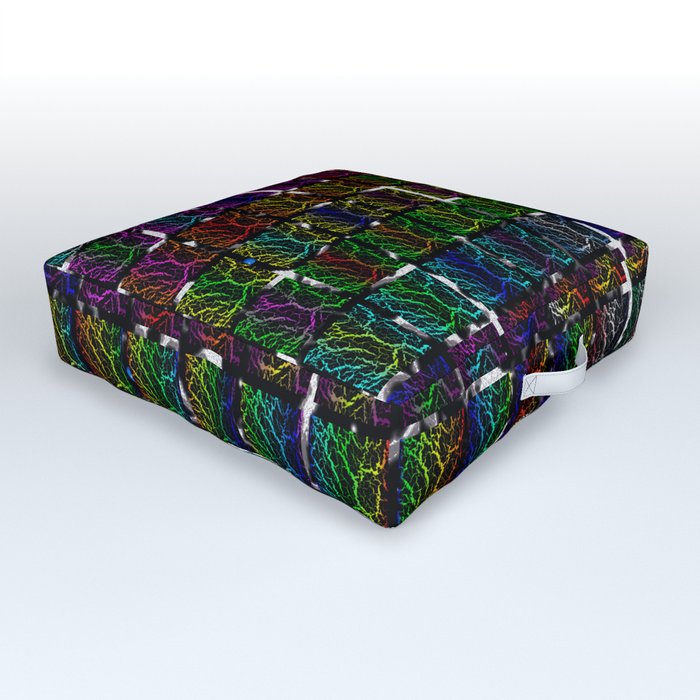 Cracked Space Lava Collection Outdoor Floor Cushion