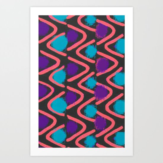 Zigzag Art Print