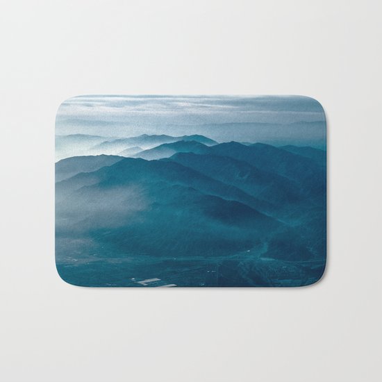 Indigo Mountains Bath Mat