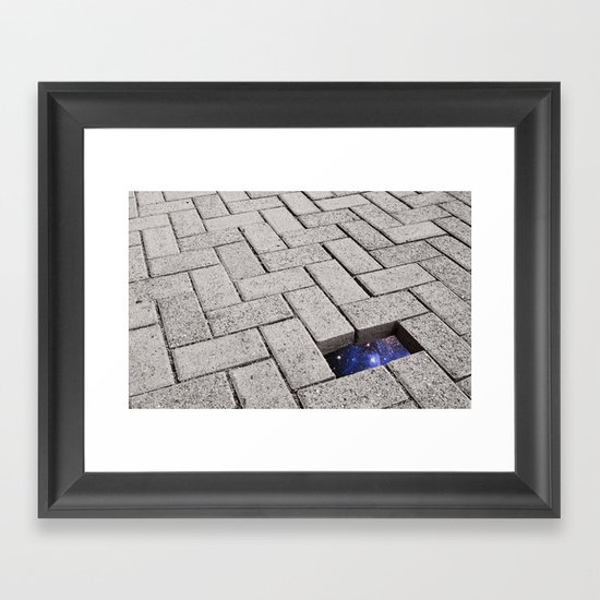 Holes in the Fabric Framed Art Print