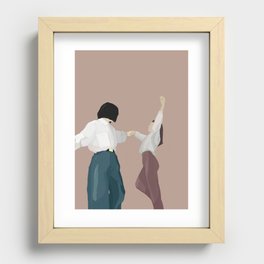 girls dancing  Recessed Framed Print