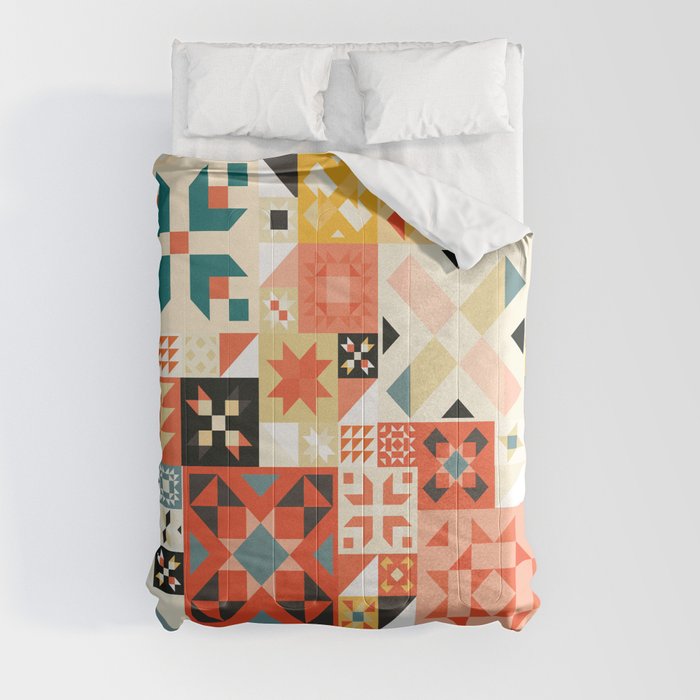 Modern Quilt Pattern Comforter