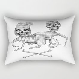 Bone Couple Rectangular Pillow