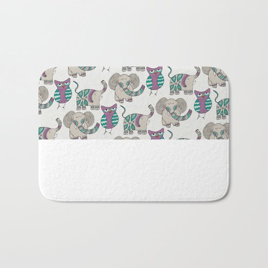 Whimsical Animals Bath Mat