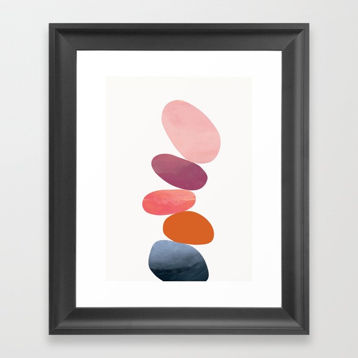Balancing Stones 23 Framed Art Print