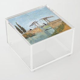 Oil Painting Langlois Bridge at Arles (1888) By Vincent Van Gogh Acrylic Box