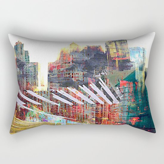 City landscape Rectangular Pillow
