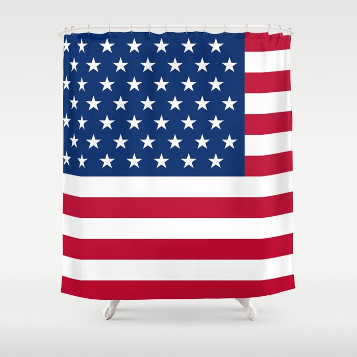 American flag Shower Curtain