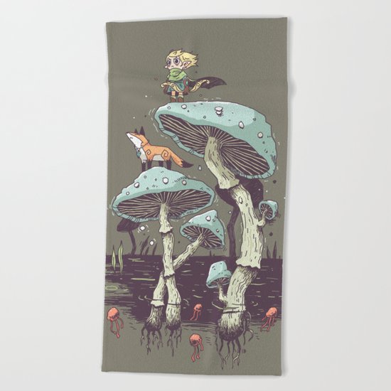 Elven Ranger Beach Towel