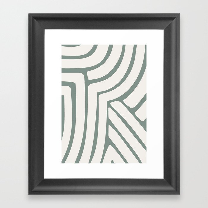 Abstract Stripes LXVI Framed Art Print