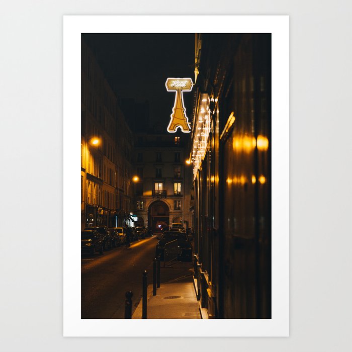 Paris at Night Art Print
