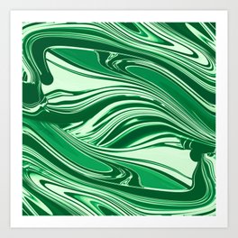 The emerald marble Art Print