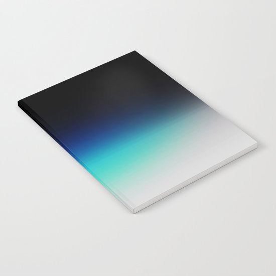 Blue Gray Black Ombre Notebook