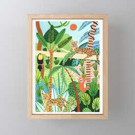 Jungle Pals Framed Mini Art Print