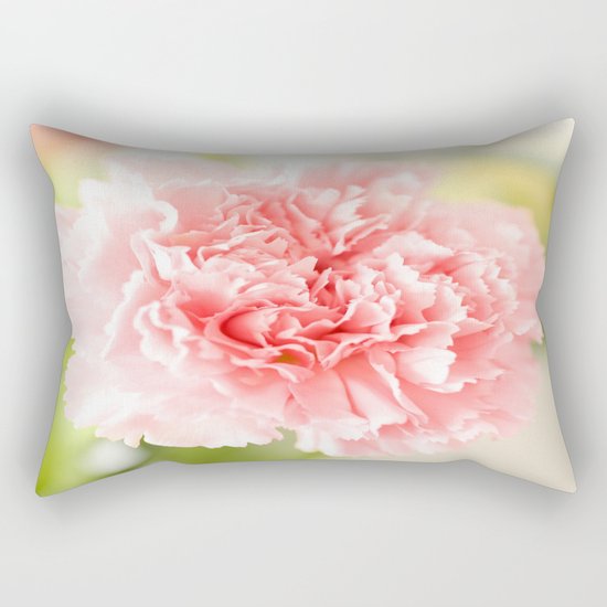 Pink Carnation Admiration Rectangular Pillow