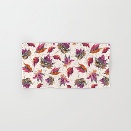 Maple Pattern Hand & Bath Towel