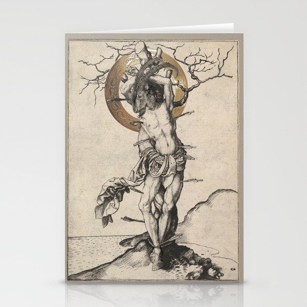 beati martyris - the suffering martyr Stationery Cards