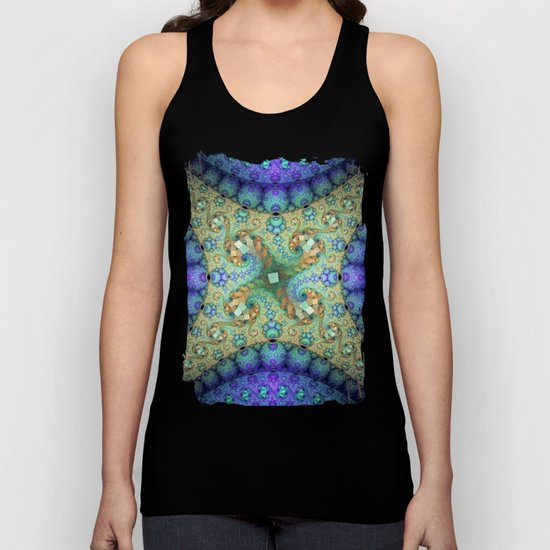 Never ending patterns with spirals and orbs Unisex Tank Top