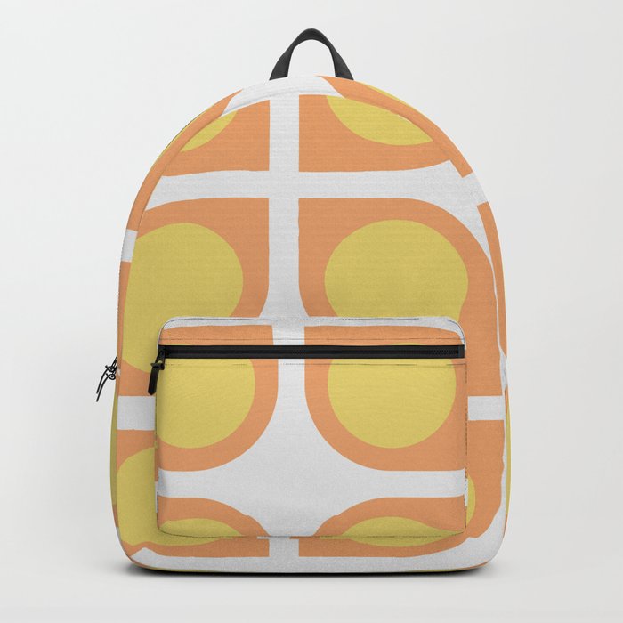Vintage pattern I orange and yellow Backpack