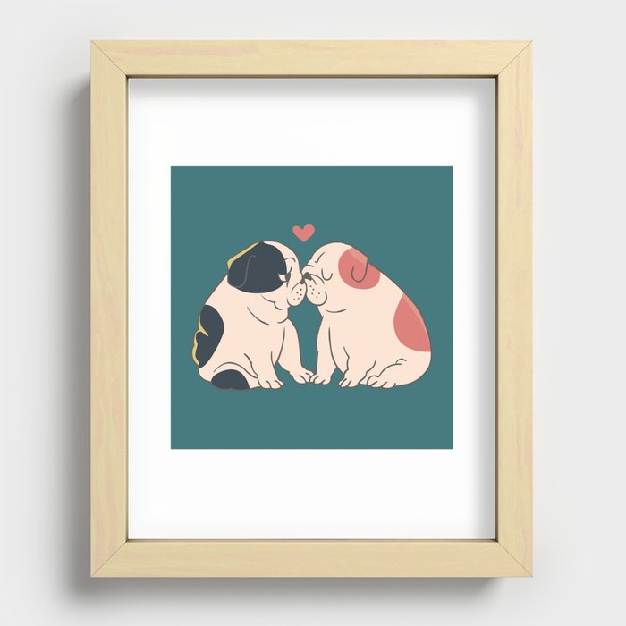 English Bulldog Kisses Art Print by Huebucket | Society6