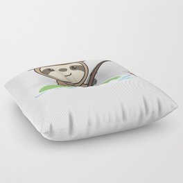 Sloth Fishing Cute Animal For Fishermen And Floor Pillow