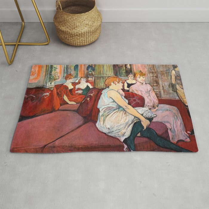 Toulouse-Lautrec - At the Salon, rue des Moulins Rug