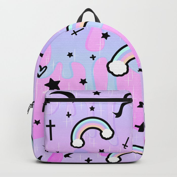 Cute Melting Pastel Chaos Backpack by