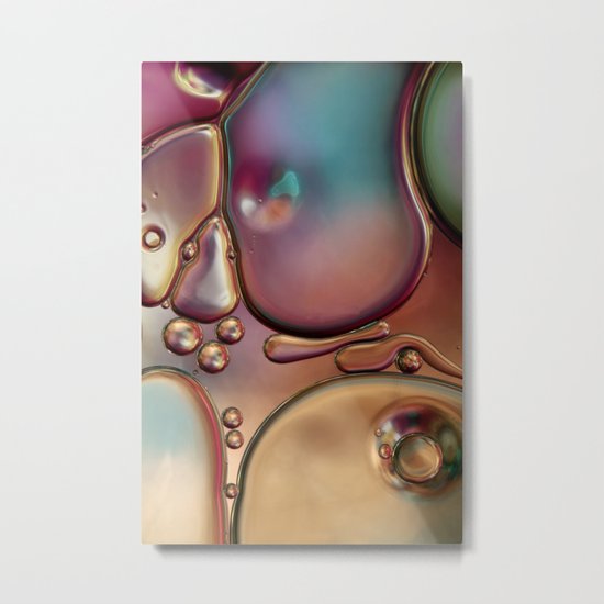 Rainbow Metalics Metal Print