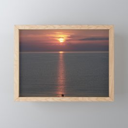 The unknown lovers, at sunrise Framed Mini Art Print