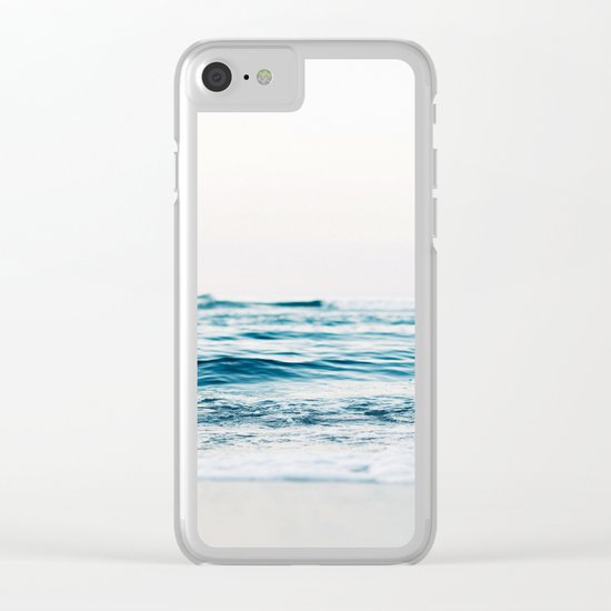 Sea water blue 8 Clear iPhone Case