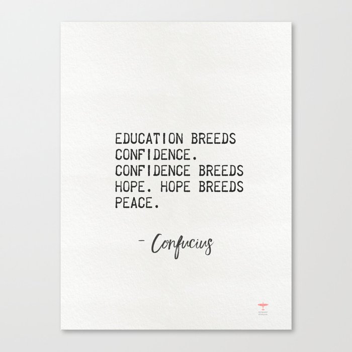 Education - Confucius Canvas Print