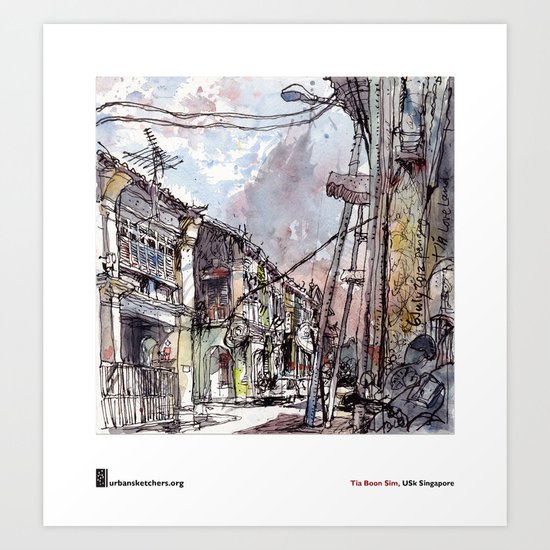 Tia Boon Sim, "The Love Lane, Penang, Malaysia" Art Print