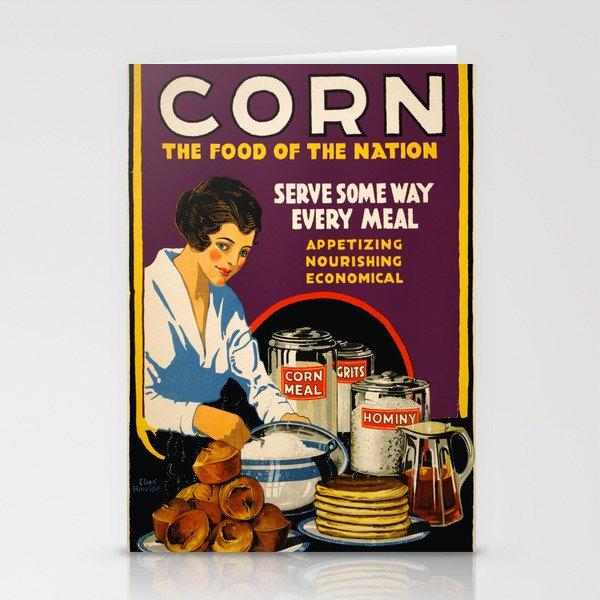 Vintage poster - Corn Stationery Cards