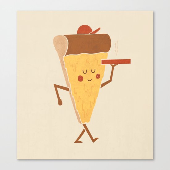 Pizza Delivery Canvas Print