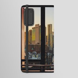 New York City Window Sunset Android Wallet Case