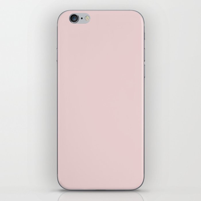 Now Potpourri pale pastel pink solid color modern abstract illustration  iPhone Skin