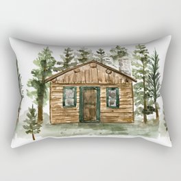 Cabin in the Woods Rectangular Pillow