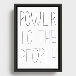 Power to the people Marsha Johnson Framed Canvas