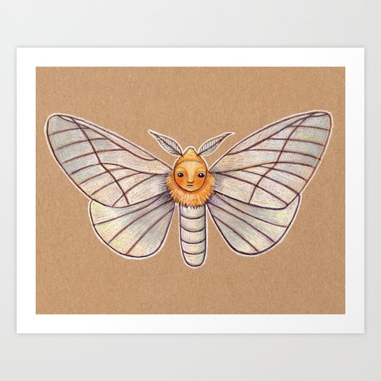 Un-Natural Selection: Wooly Collared Mango Plumosa Art Print