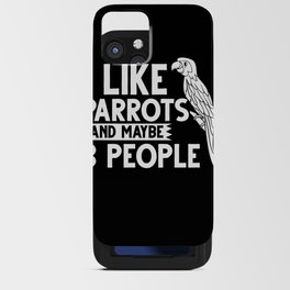 Parrot Bird Quaker African Gray Macaw Cage iPhone Card Case