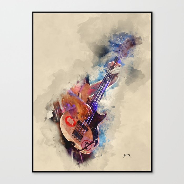 Flea S Bass Guitar Guitar Art Guitar Gifts Gift For Guitarists