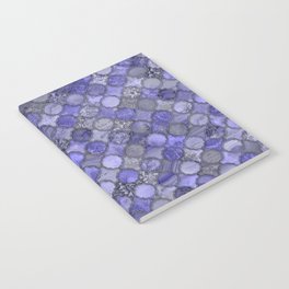 Very Peri Shabby Chic Moroccan Tiles Faded Bohemian Luxury From The Sultans Palace In Periwinkle Notebook