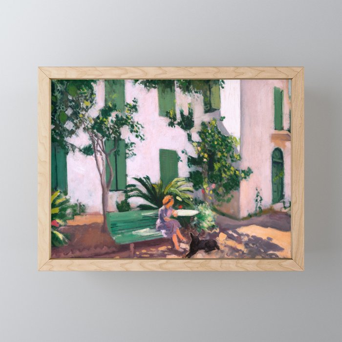 Albert Marquet - Le Repos devant la Maison - Rest in front of the House Framed Mini Art Print