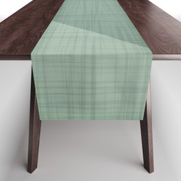Simplicity - Geometric Minimal Pastel Green Table Runner