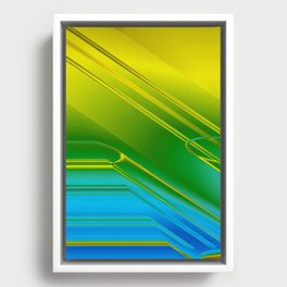 Abstract 114 Framed Canvas