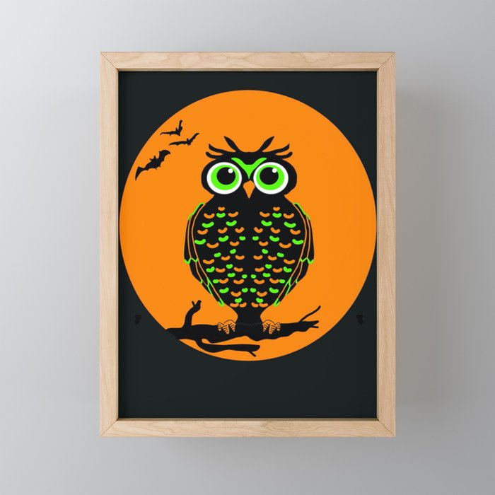 Owl Be Seeing You Framed Mini Art Print