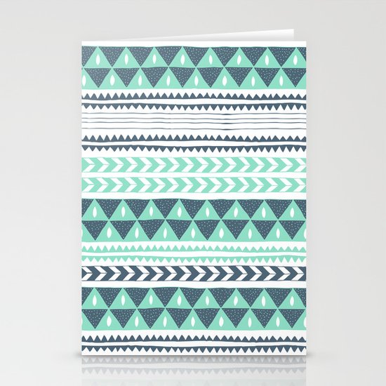 Winter Stripe Stationery Cards