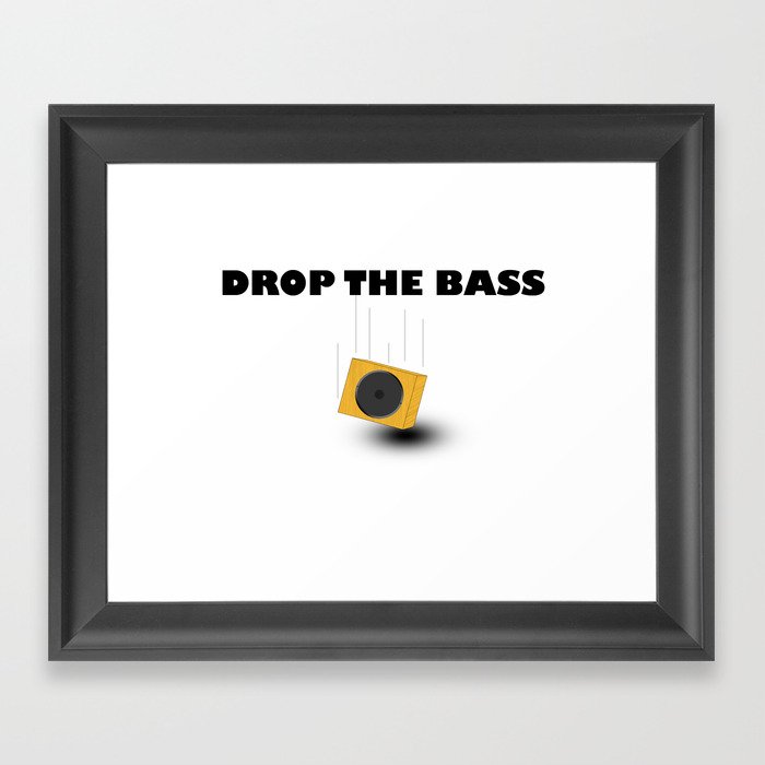 Drop The Bass Framed Art Print