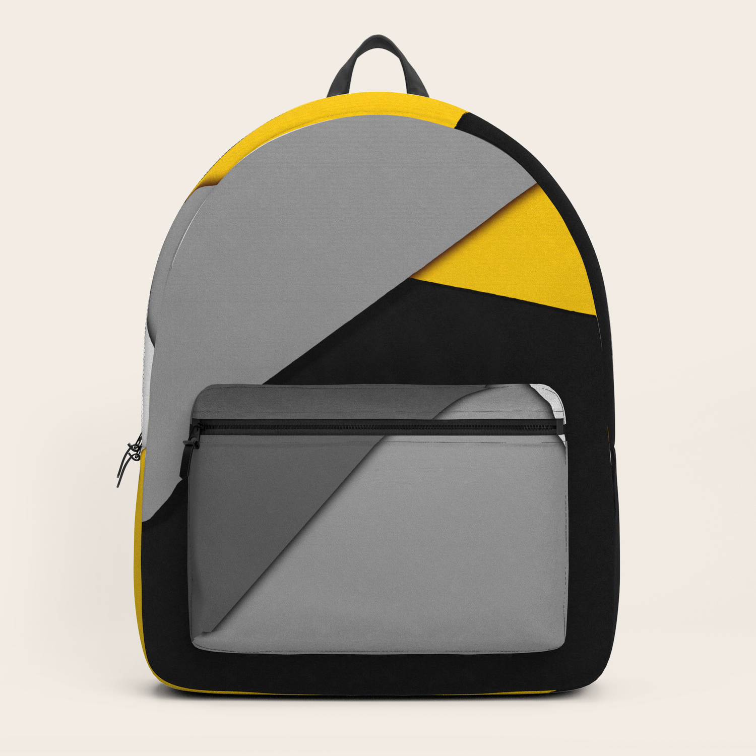 simple black backpack